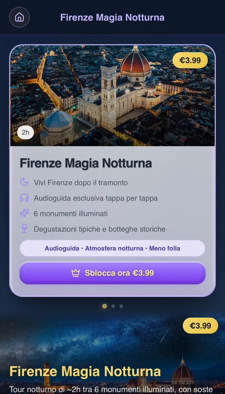 Tour Florencia Magia Nocturna en la app